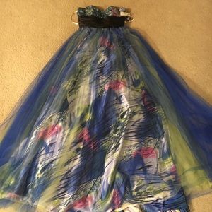 Ballgown watercolor dress